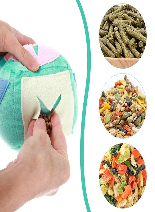 ADLABLD Large Rabbit Foraging Toy with Bell, Feeding Ball Toy with Bell for Bunny, Snuffle Ball Treat Dispenser, Washable Puzzle Feed Game Rabbit Toys for Bunnies Boredom - Image 3